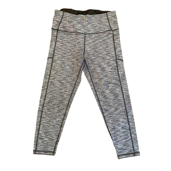 Victoria Sport Knockout Tight three pocket crop gray leggings L - Picture 1 of 12